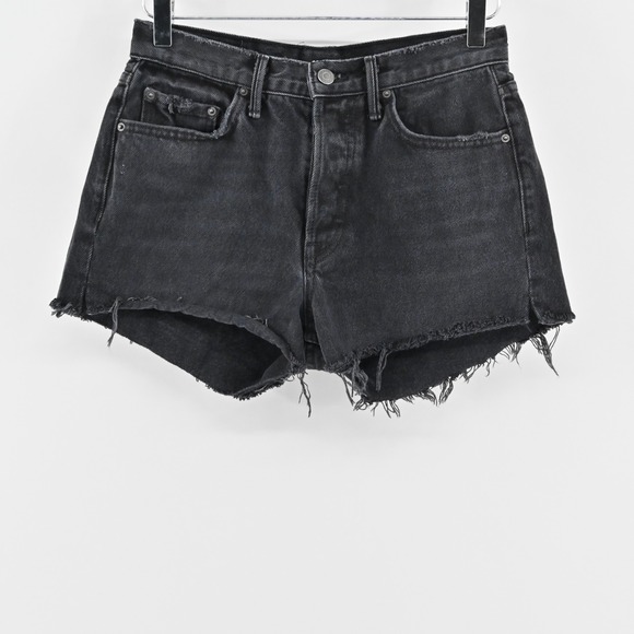 GRLFRND Pants - GRLFRND Womens Karolina Blackhearts Denim‎ Shorts Size 27 Cutoff High Rise Jean